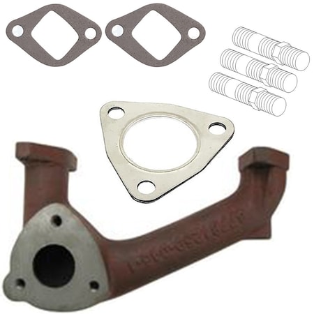 Aic Replacement Parts 731267M1 Exhaust Manifold w Gaskets & Bolts fits MF 35 203 A.152 Perkins Diesel 731267M1-GASKET-BOLT